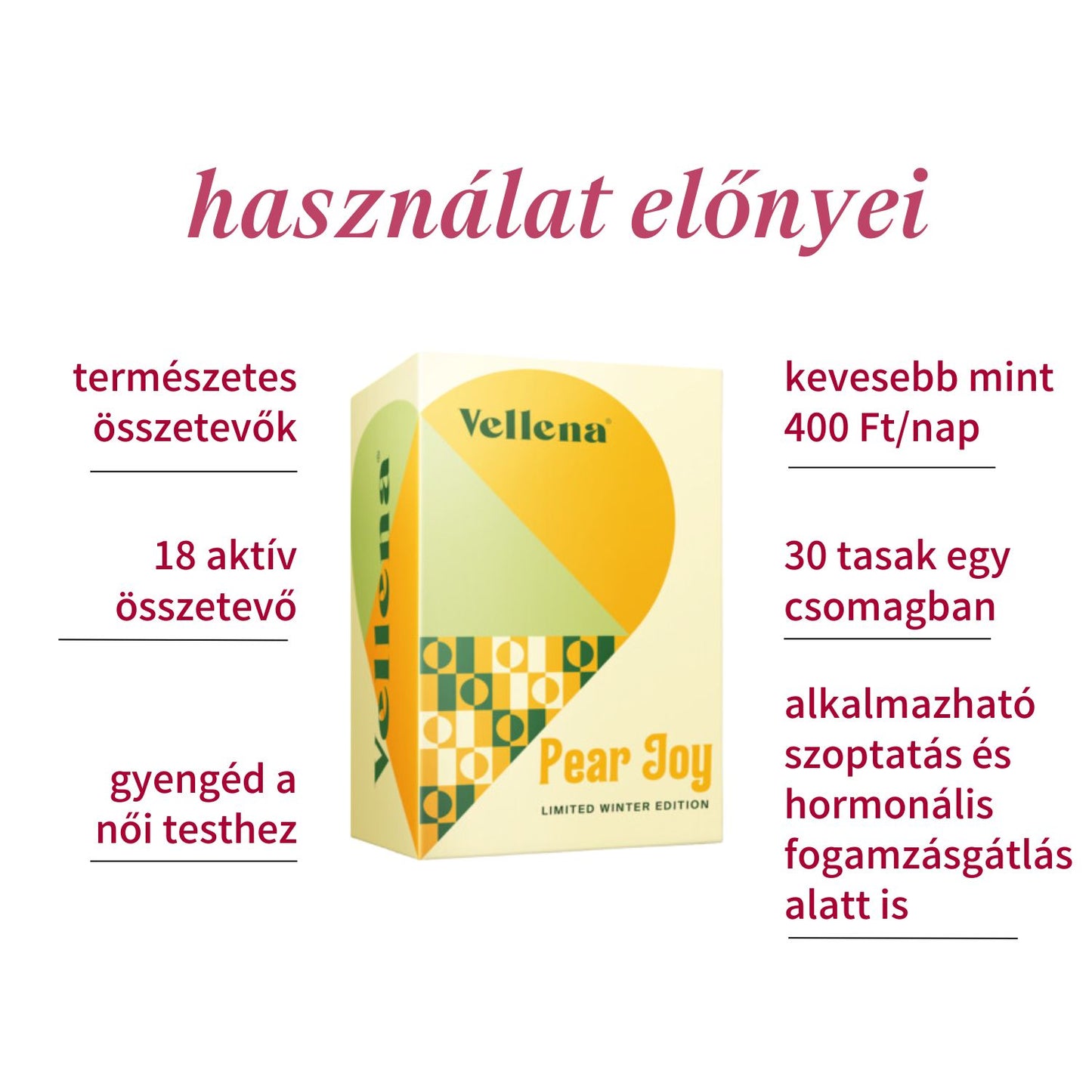 Hormonális egészség | ital nőknek 2 PACK | Körte | Vellena